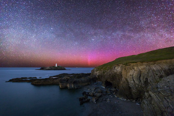 Godrevy Lighthouse - Northern Lights - Cornwall